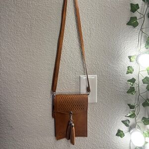 Light Brown Western Crossbody Purse